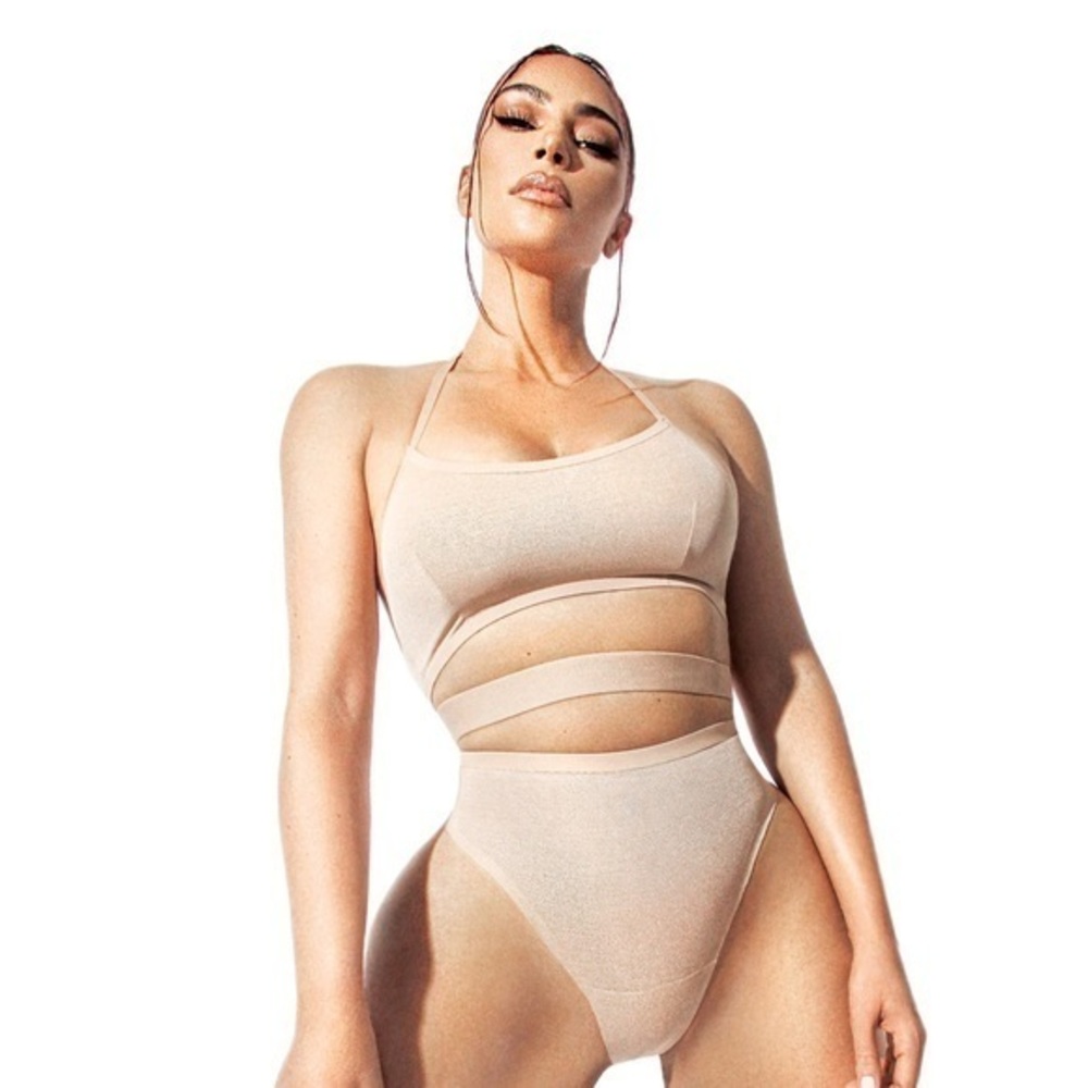 Skims Power Mesh Collection Halter Bralette